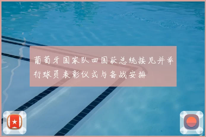 葡萄牙国家队回国获总统接见并举行球员表彰仪式与备战安排